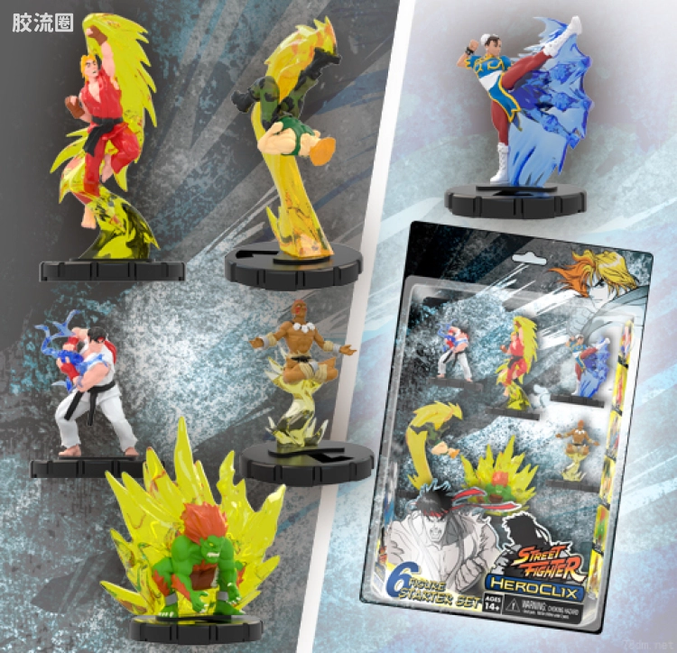 HeroClix盒蛋系列 普通版 Street Fighter Starter 6-Pack