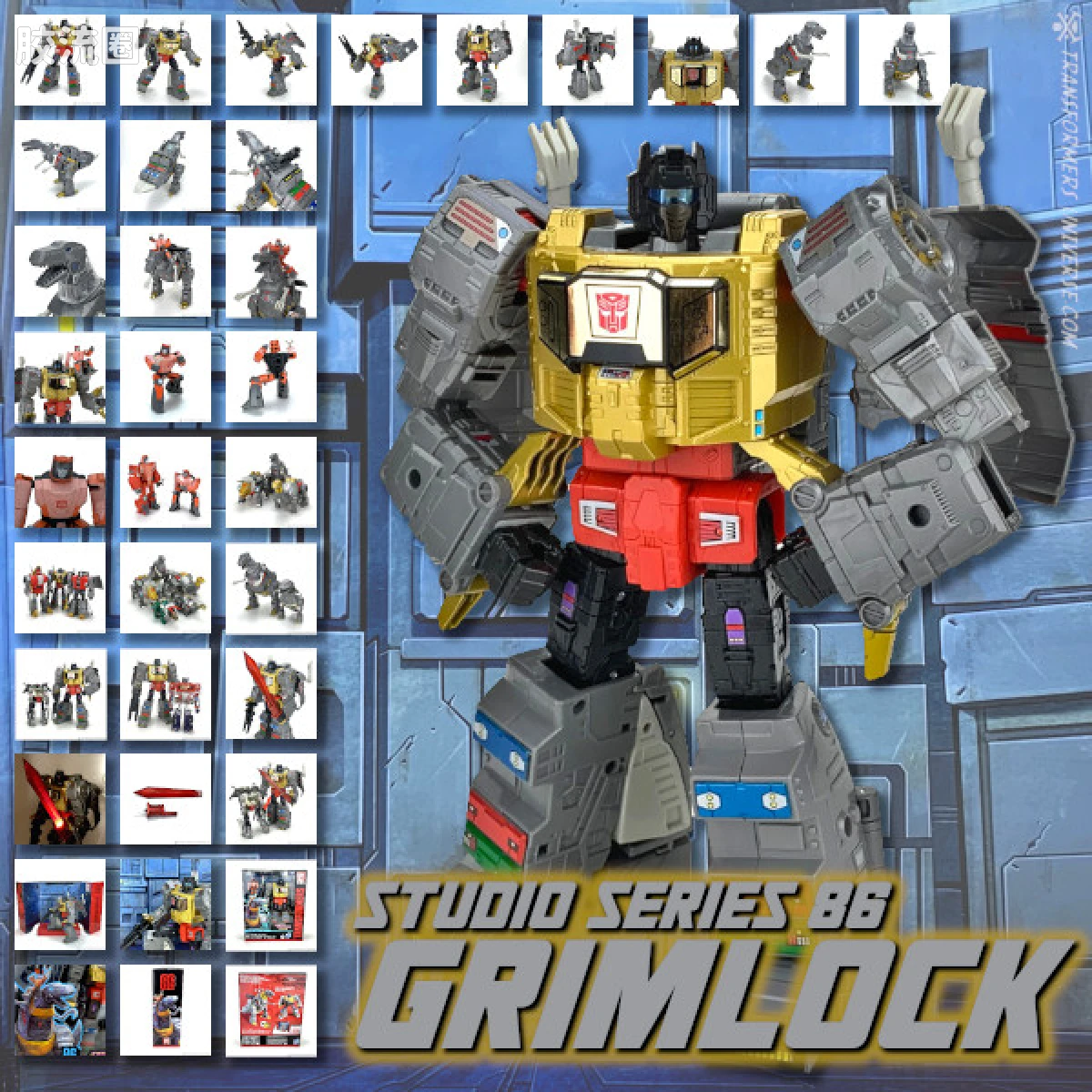 变形金刚SS 工作室系列 美版 86大电影 L级 钢锁&转轮 repack - 图片