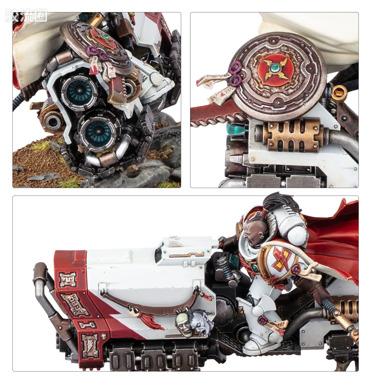战锤40K Space Marines 星际战士各分支战团特有单位 10版 白疤 一连长 苏博登可汗 - 图片