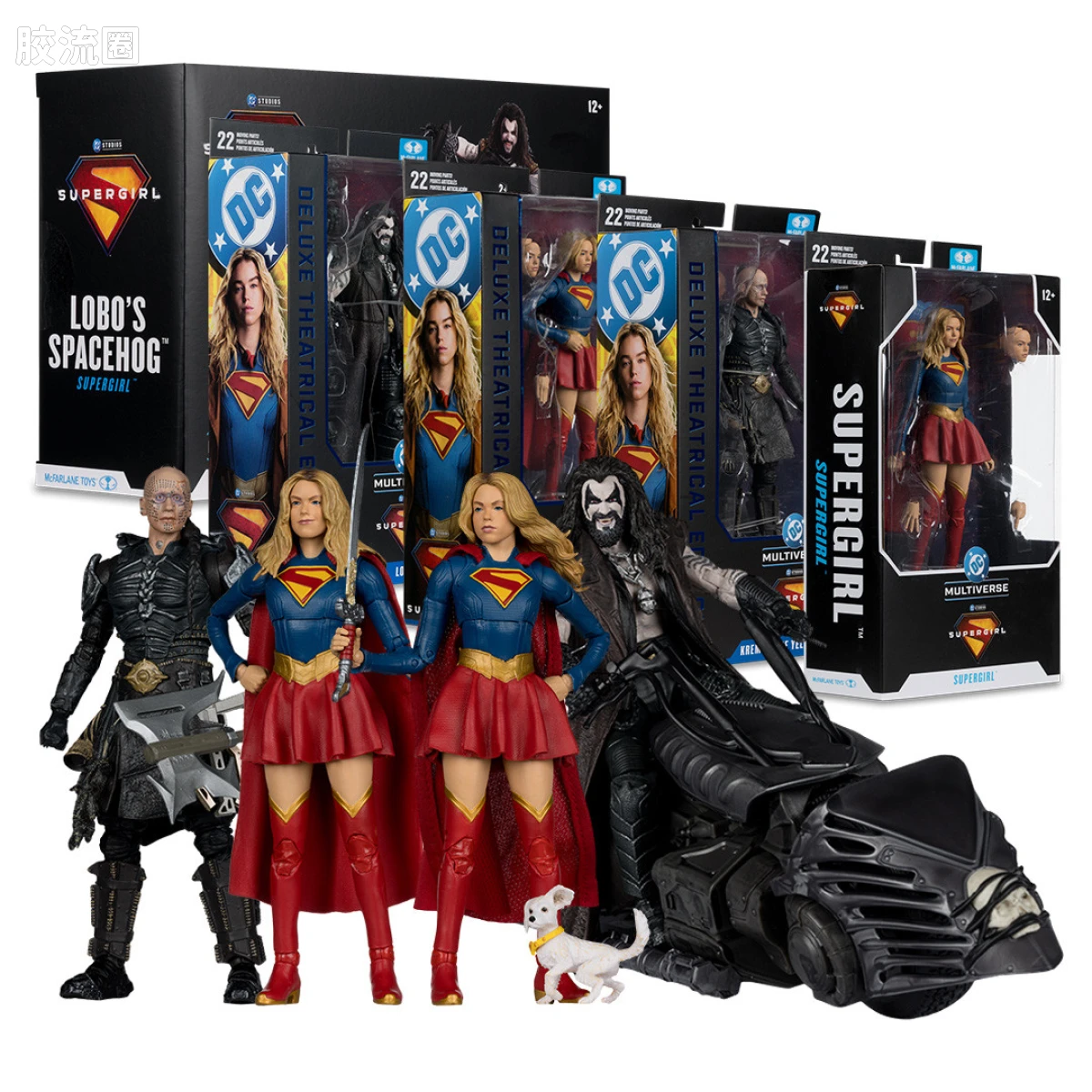 麦克法兰 DC多元宇宙/DC Direct 可动人偶系列 电影：超级少女 《超级少女》电影套装（5件） - 图片