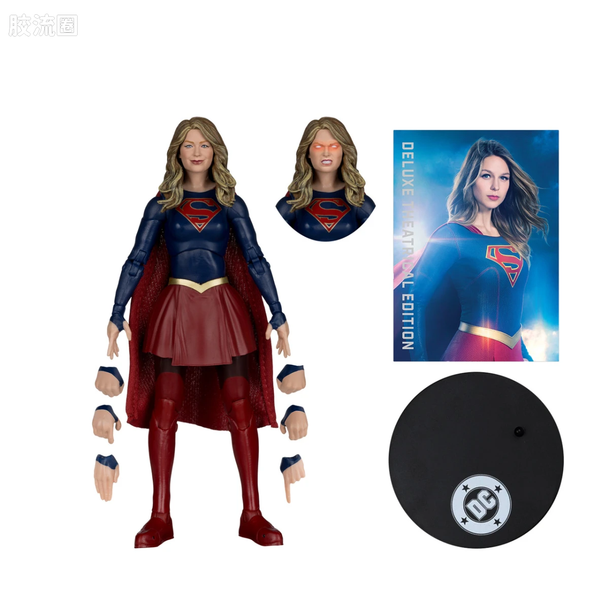 麦克法兰 DC多元宇宙/DC Direct 可动人偶系列 多人盒装 超女（电视剧版）/ 超人（超人归来）/ 超人：热视力（蝙蝠侠大战超人：正义黎明）套装 - 图片