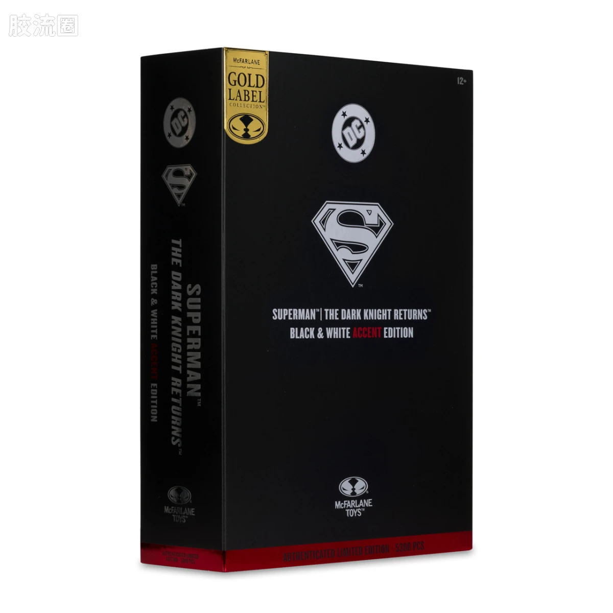 麦克法兰 DC多元宇宙/DC Direct 可动人偶系列 金标签收藏系列 超人（黑暗骑士归来）黑白点缀版 - 图片