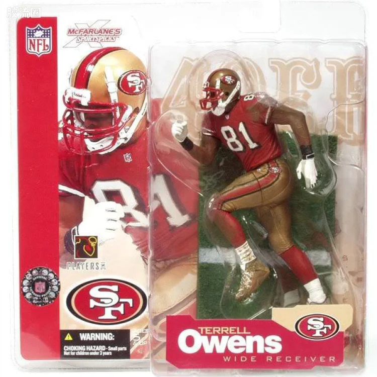 麦克法兰NFL美式足球系列玩具 第4代 TERRELL OWENS
