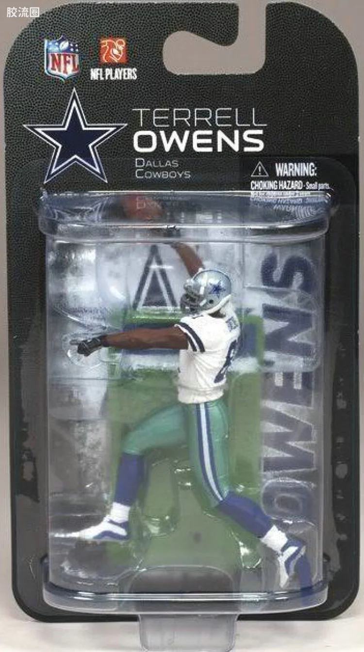 麦克法兰NFL美式足球系列玩具 3寸系列第6代 TERRELL OWENS