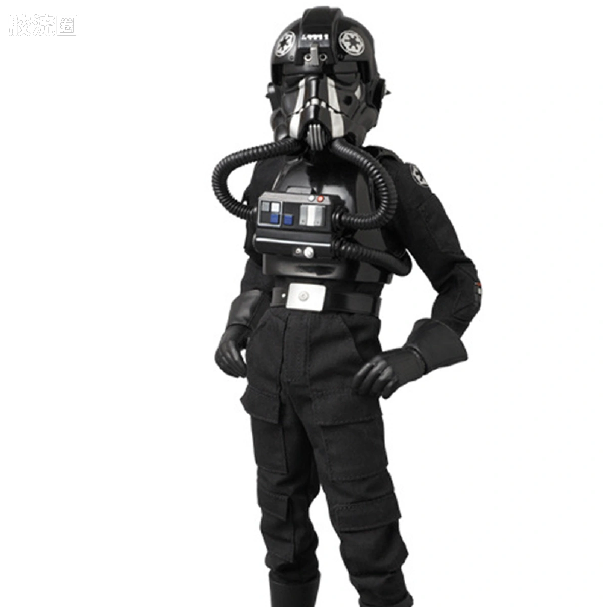 RAH12寸真人皮偶系列玩具 星球大战 TIE-FIGHTER PILOT (Black 3 