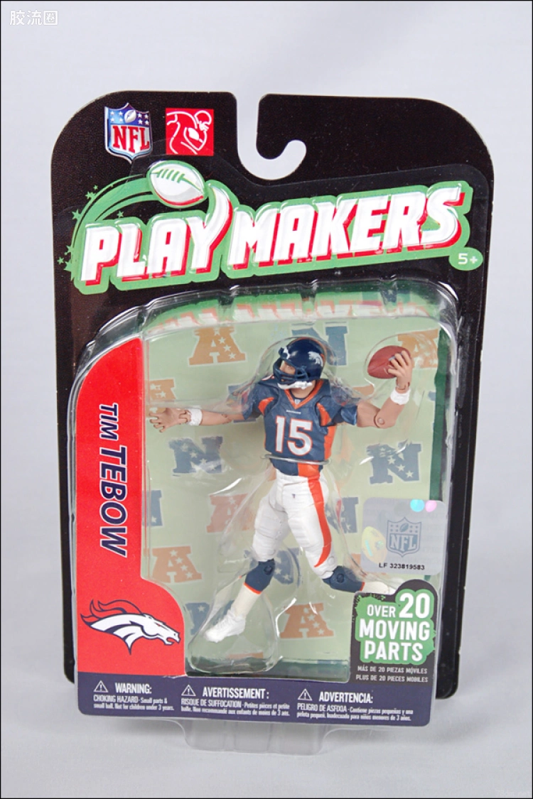 麦克法兰NFL美式足球系列玩具 PLAYMAKERS第2代 TIM TEBOW