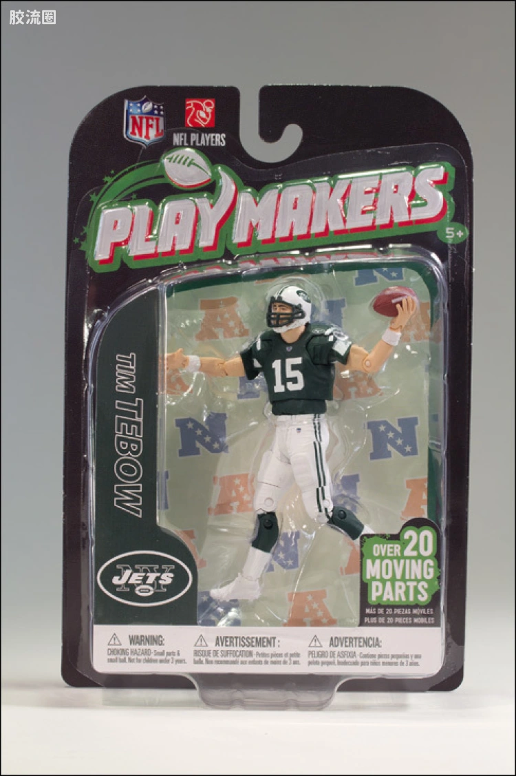 麦克法兰NFL美式足球系列玩具 PLAYMAKERS第3代 TIM TEBOW