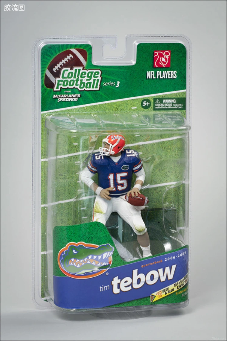 麦克法兰NFL美式足球系列玩具 COLLEGE第3代 TIM TEBOW