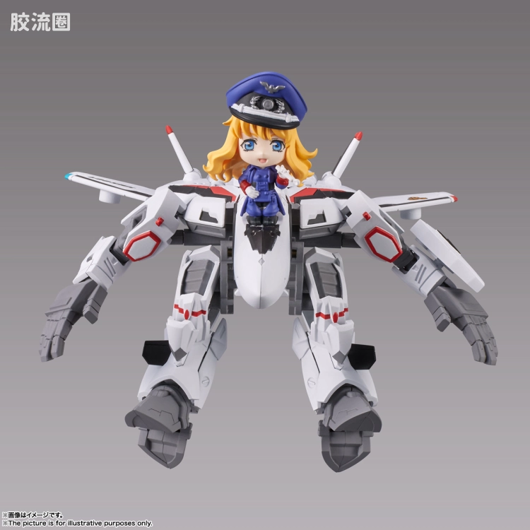 TINY SESSION 普通版 TINY SESSION系列 VF-25F 弥赛亚瓦尔基里(阿尔特机) with 雪莉露 - 图片