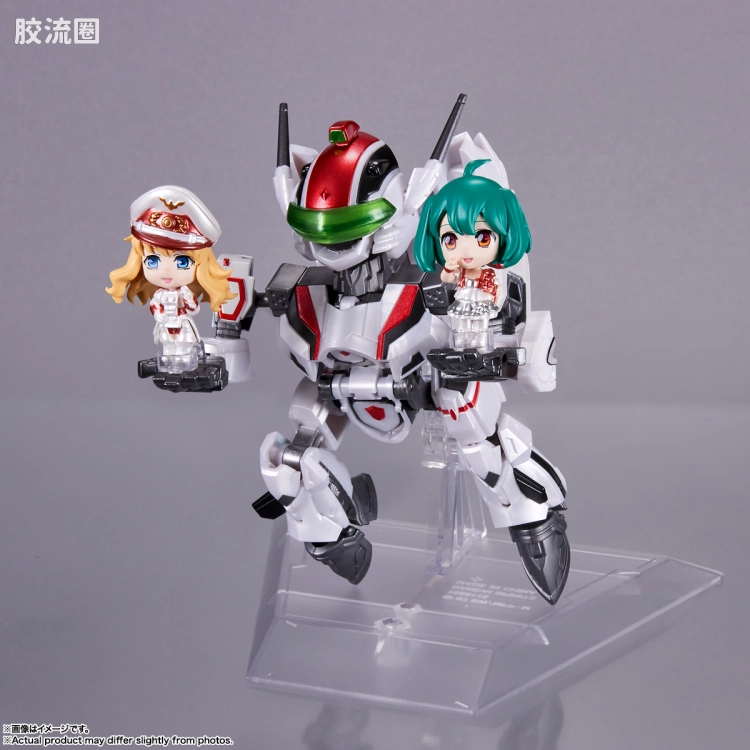 TINY SESSION 限定版 VF-25F 弥赛亚女武神(早乙女阿尔特机) with 雪莉露·诺姆&兰花·李 -金属配色版- - 图片