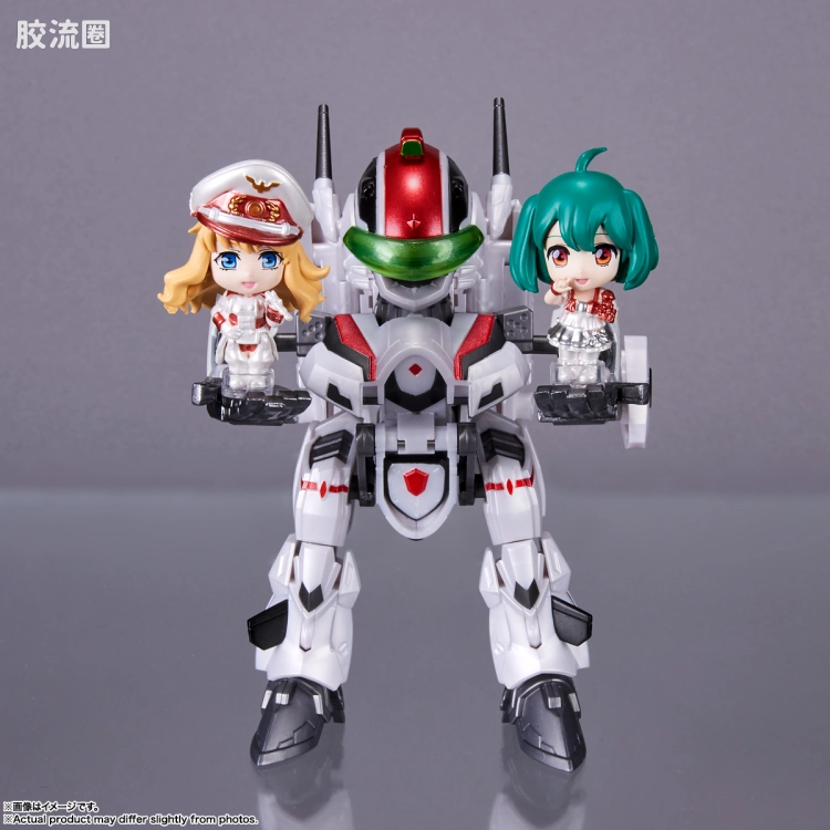 TINY SESSION 限定版 VF-25F 弥赛亚女武神(早乙女阿尔特机) with 雪莉露·诺姆&兰花·李 -金属配色版- - 图片
