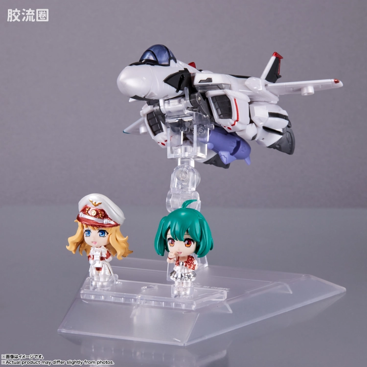TINY SESSION 限定版 VF-25F 弥赛亚女武神(早乙女阿尔特机) with 雪莉露·诺姆&兰花·李 -金属配色版- - 图片