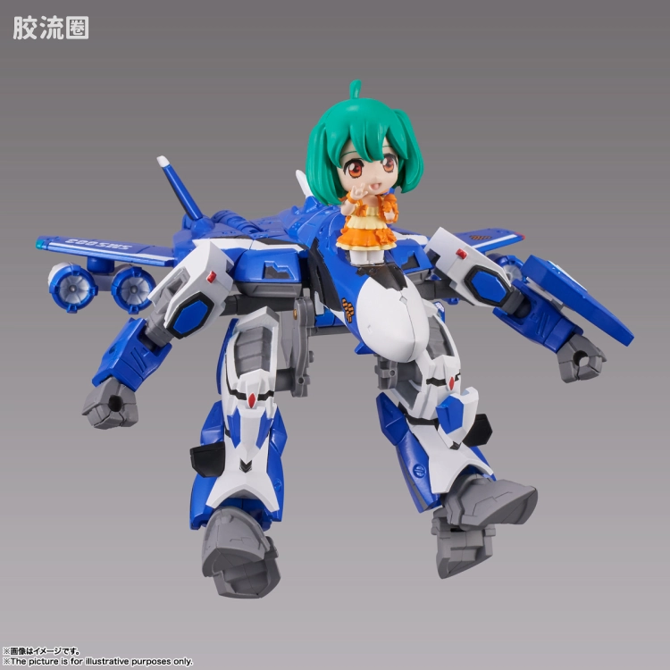 TINY SESSION 普通版 TINY SESSION系列 VF-25G 弥赛亚瓦尔基里(米歇尔機) with 兰花 - 图片