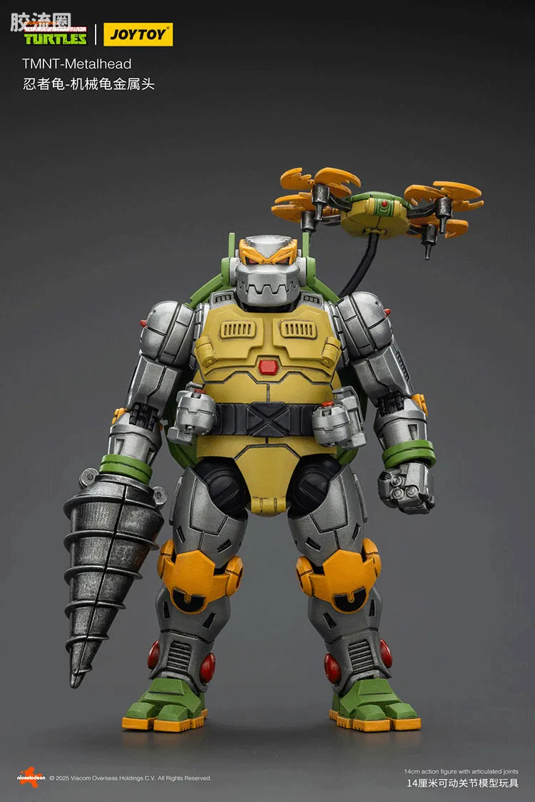 JOYTOY  x 忍者神龟系列 普通版 机械龟 金属头 - 图片