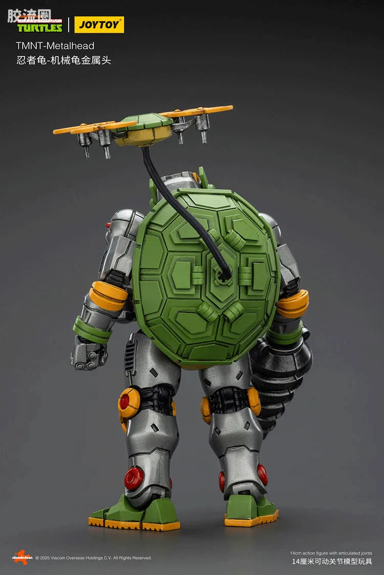 JOYTOY  x 忍者神龟系列 普通版 机械龟 金属头 - 图片