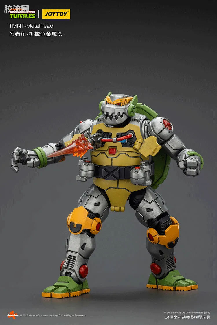 JOYTOY  x 忍者神龟系列 普通版 机械龟 金属头 - 图片
