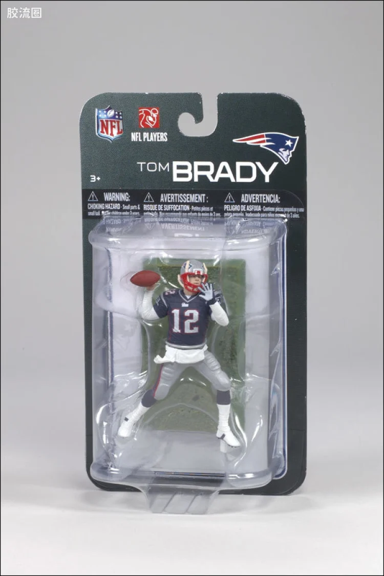 麦克法兰NFL美式足球系列玩具 3寸系列第7代 TOM BRADY