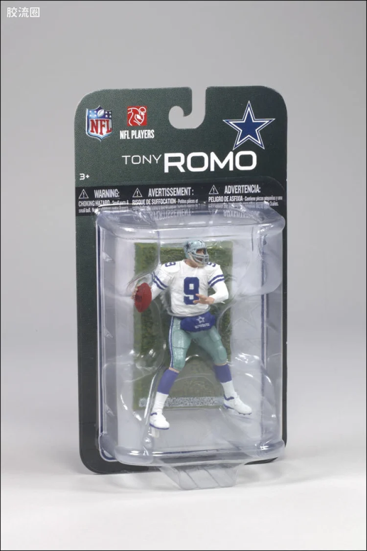 麦克法兰NFL美式足球系列玩具 3寸系列第7代 TONY ROMO