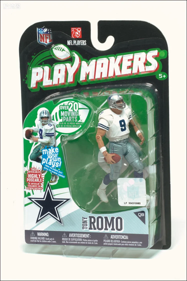 麦克法兰NFL美式足球系列玩具 PLAYMAKERS第1代 TONY ROMO