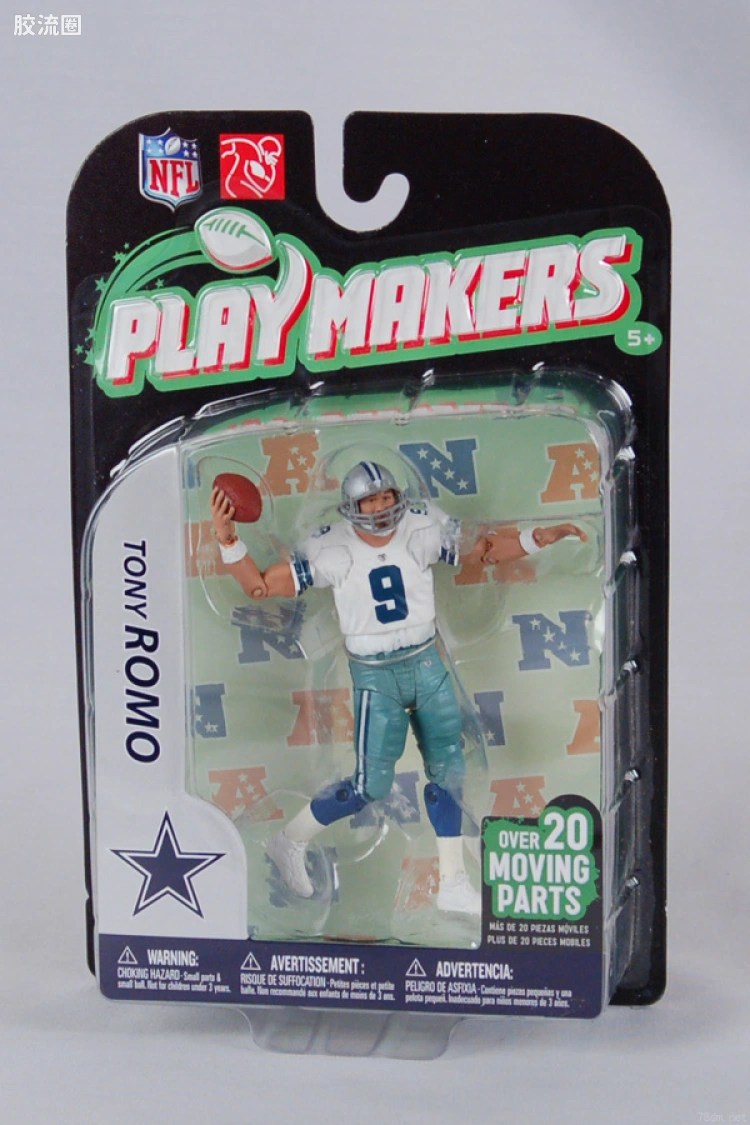 麦克法兰NFL美式足球系列玩具 PLAYMAKERS第2代 EXTENDED TONY ROMO