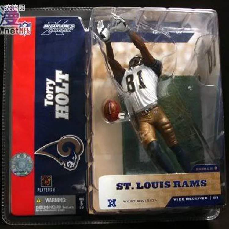 麦克法兰NFL美式足球系列玩具 第8代 TORRY HOLT