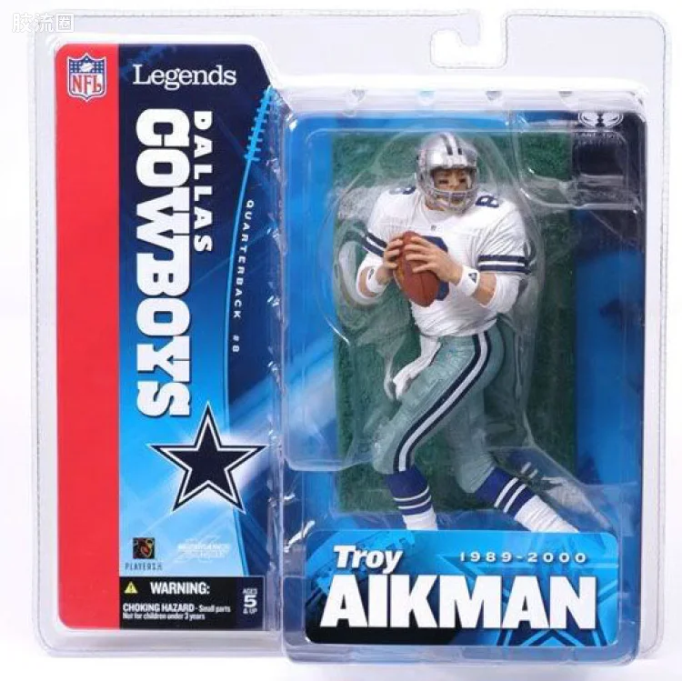 麦克法兰NFL美式足球系列玩具 传奇第1代 TROY AIKMAN