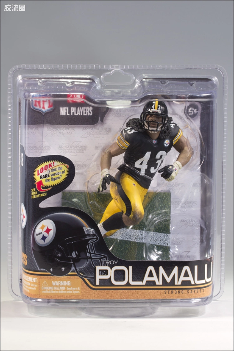 麦克法兰NFL美式足球系列玩具 第29代 TROY POLAMALU