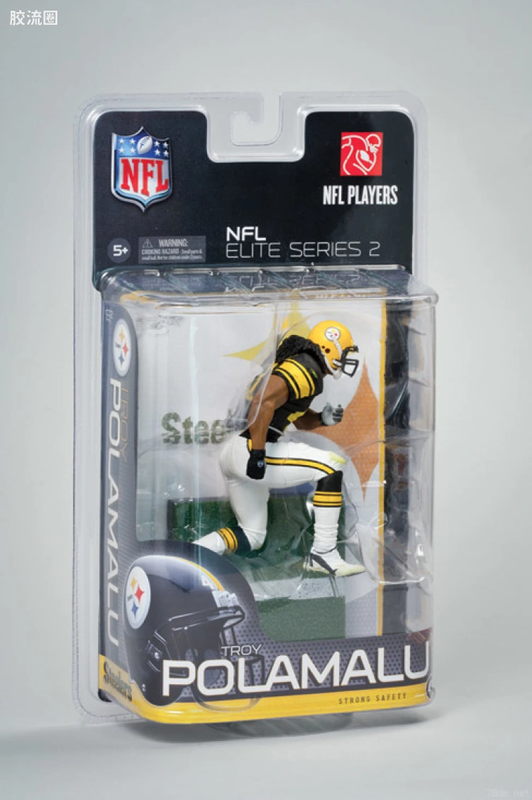 麦克法兰NFL美式足球系列玩具 ELITE第2代 TROY POLAMALU