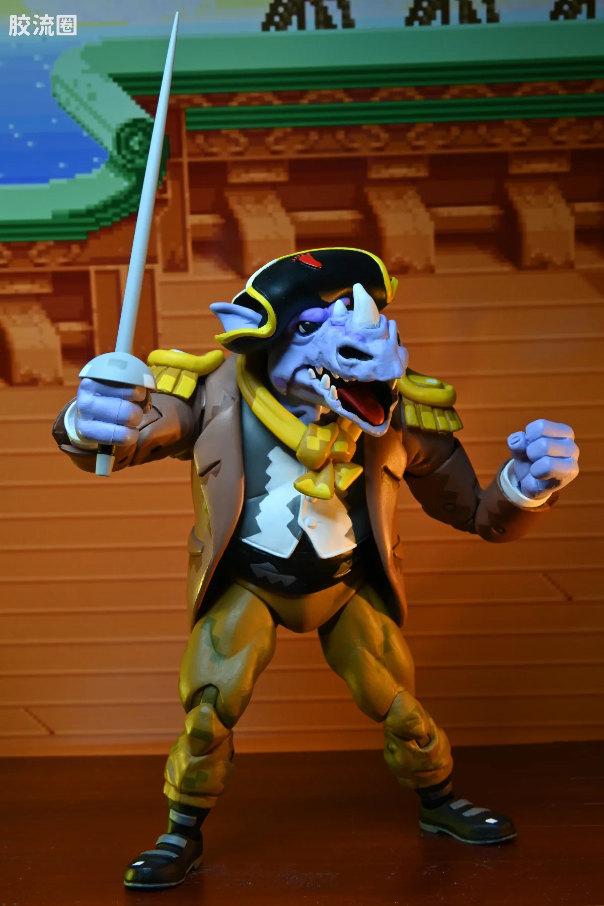 NECA 7寸可动人形系列 街机游戏 忍者神龟2 犀牛头&猪面人 海盗版 - 图片