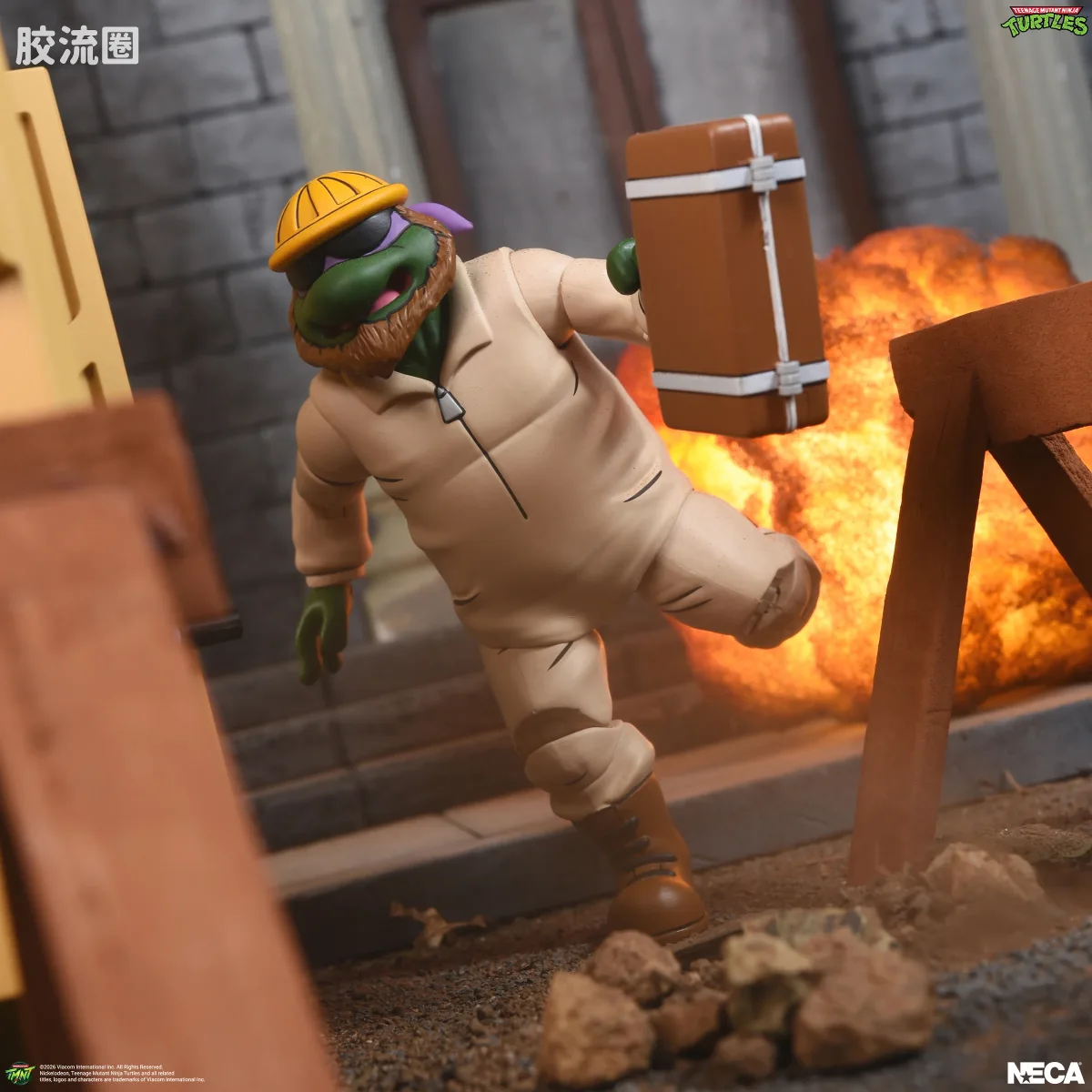 NECA 7寸可动人形系列 动画 忍者神龟系列 建筑工 多纳泰罗 - 图片