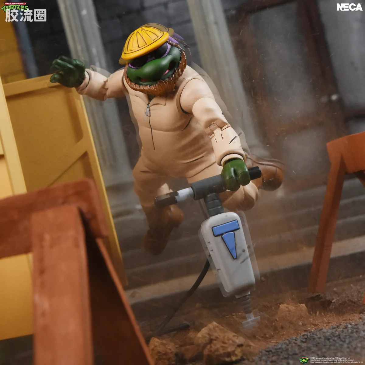 NECA 7寸可动人形系列 动画 忍者神龟系列 建筑工 多纳泰罗 - 图片