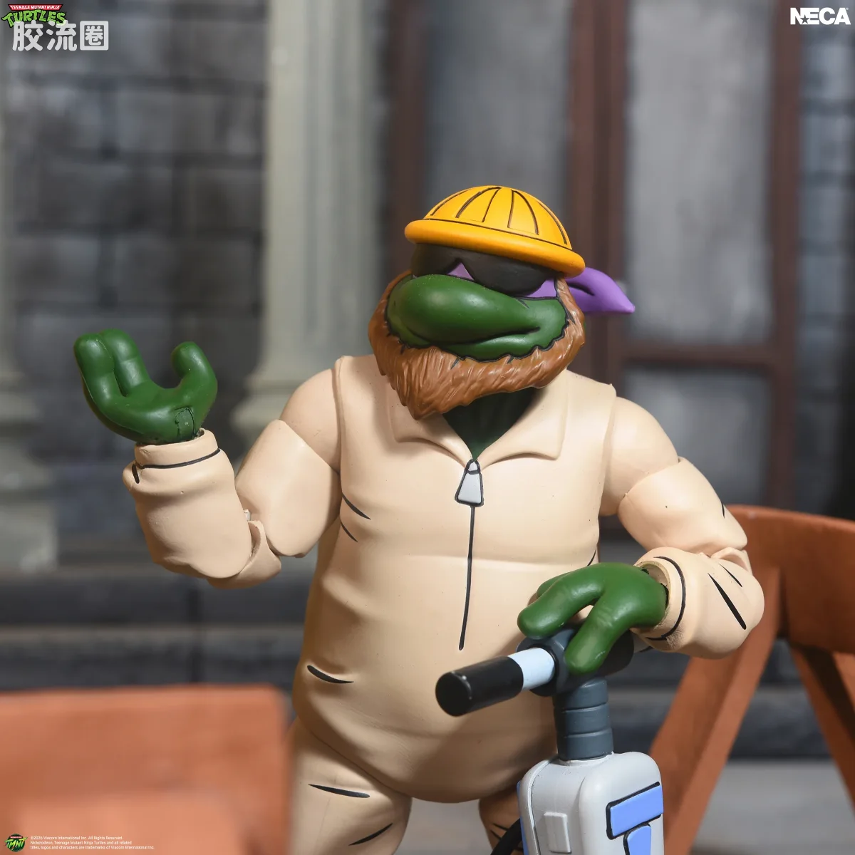 NECA 7寸可动人形系列 动画 忍者神龟系列 建筑工 多纳泰罗 - 图片