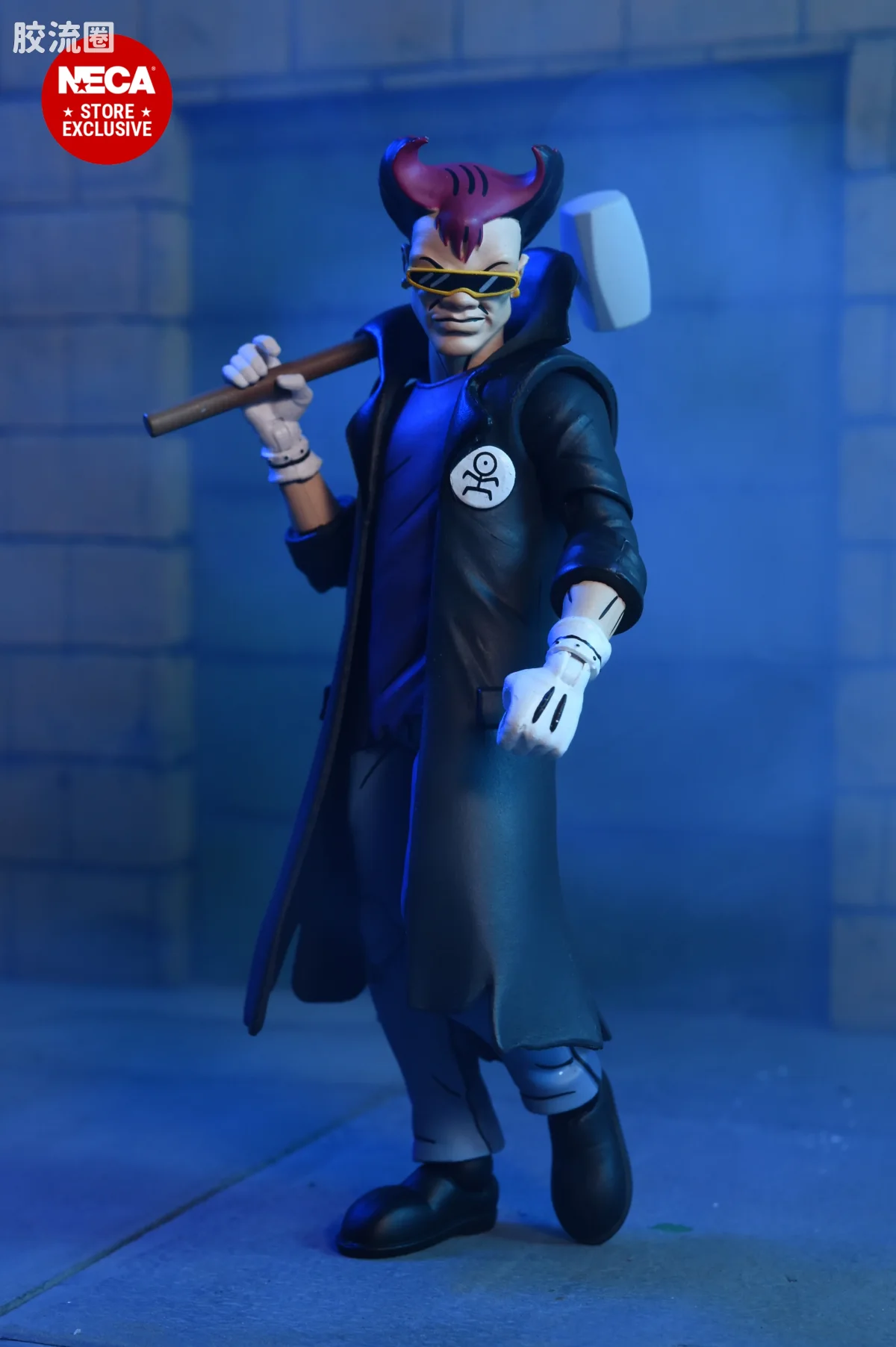 NECA 7寸可动人形系列 动画 忍者神龟系列 忍者神龟 朋克莱昂纳多、朋克拉斐尔与斯克拉格 - 图片