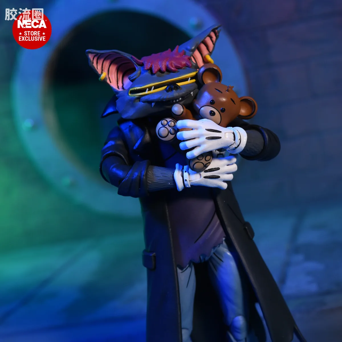 NECA 7寸可动人形系列 动画 忍者神龟系列 忍者神龟 朋克莱昂纳多、朋克拉斐尔与斯克拉格 - 图片