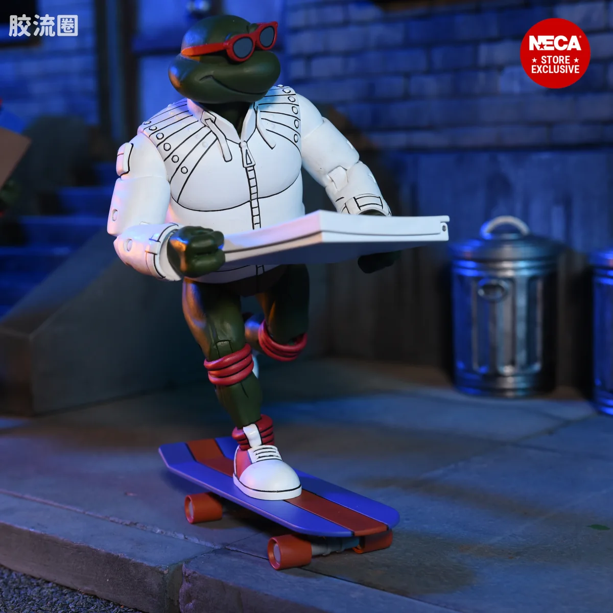 NECA 7寸可动人形系列 动画 忍者神龟系列 忍者神龟 朋克莱昂纳多、朋克拉斐尔与斯克拉格 - 图片