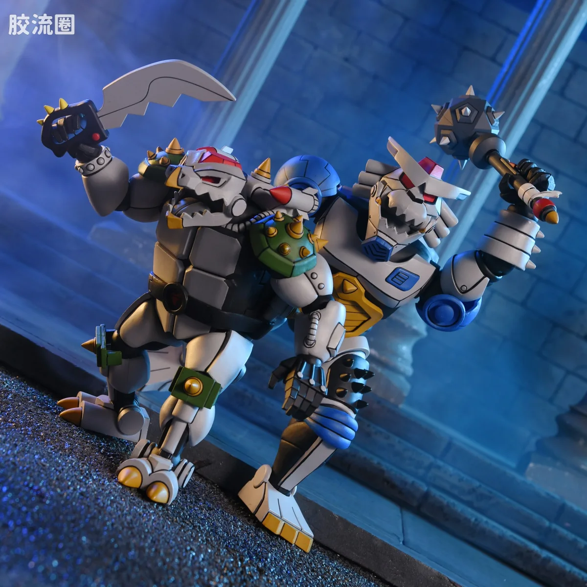 NECA 7寸可动人形系列 动画 忍者神龟系列 机械托卡 & 拉扎 - 图片