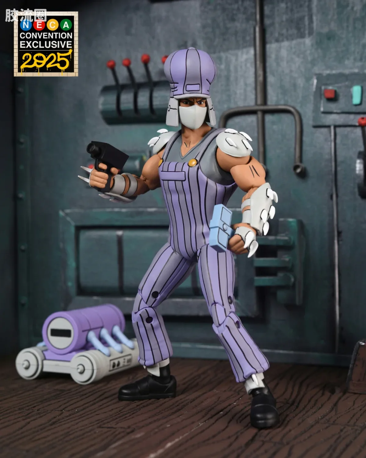 NECA 7寸可动人形系列 动画 忍者神龟系列 忍者神龟 （1987动画版） 铁轨伏击施莱德 - 图片