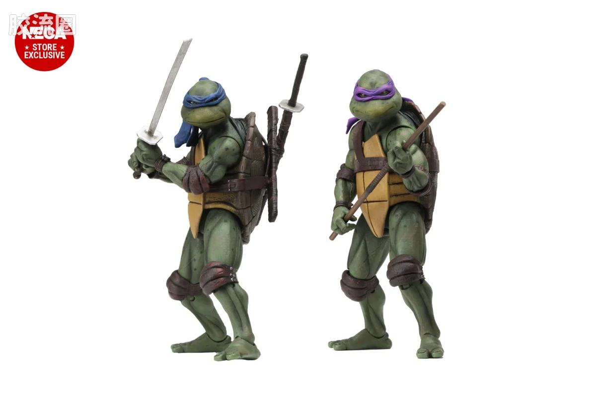 NECA 7寸可动人形系列 忍者神龟 电影版系列 0年电影 35周年纪念 5件套 - 图片