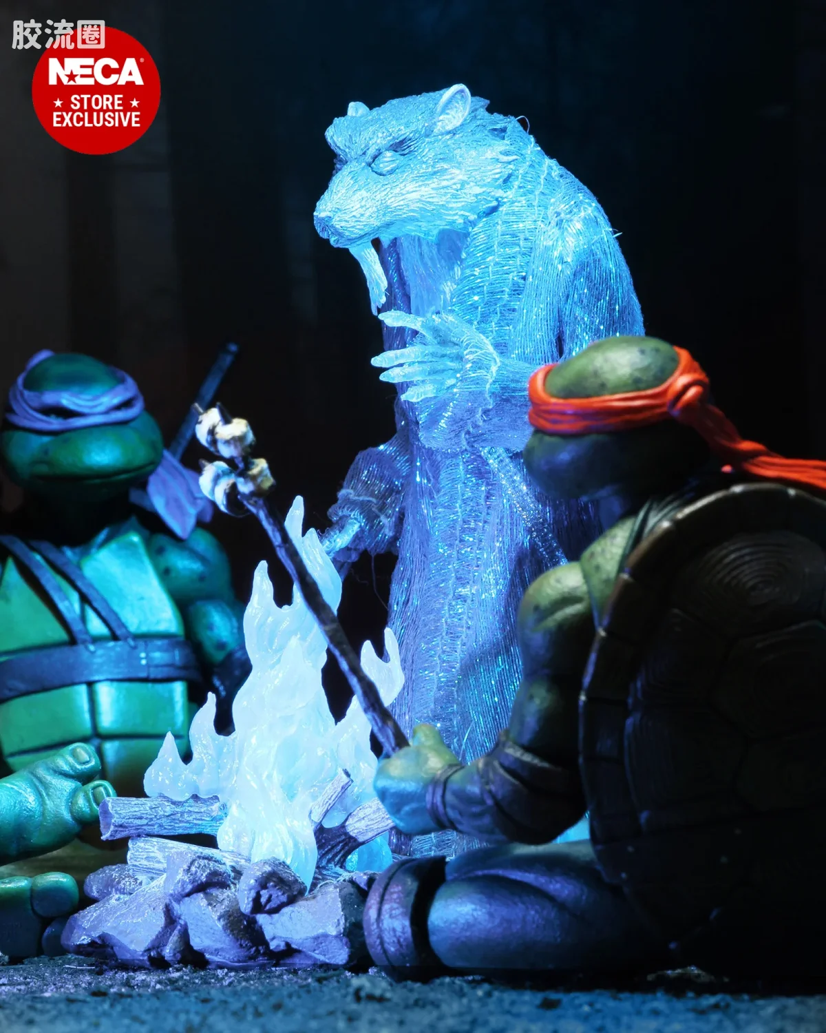 NECA 7寸可动人形系列 忍者神龟 电影版系列 0年电影 35周年纪念 5件套 - 图片