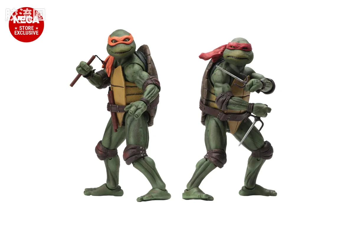 NECA 7寸可动人形系列 忍者神龟 电影版系列 0年电影 35周年纪念 5件套 - 图片