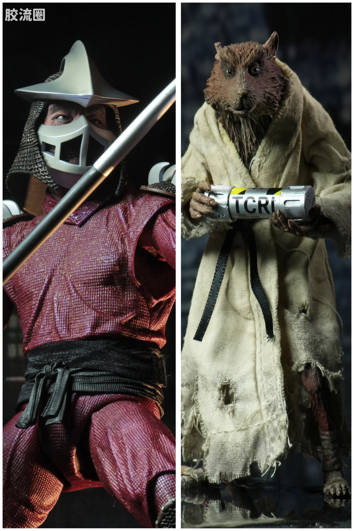 NECA 7寸可动人形系列 忍者神龟 电影版系列 忍者神龟 史莱德与斯普林特 - 图片