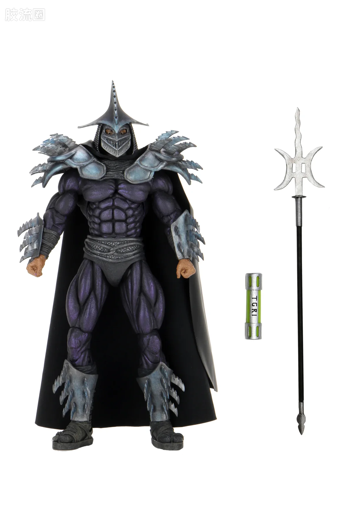 NECA 7寸可动人形系列 忍者神龟 电影版系列 90年电影 忍者神龟2 超级施莱德(影子大师)  - 图片