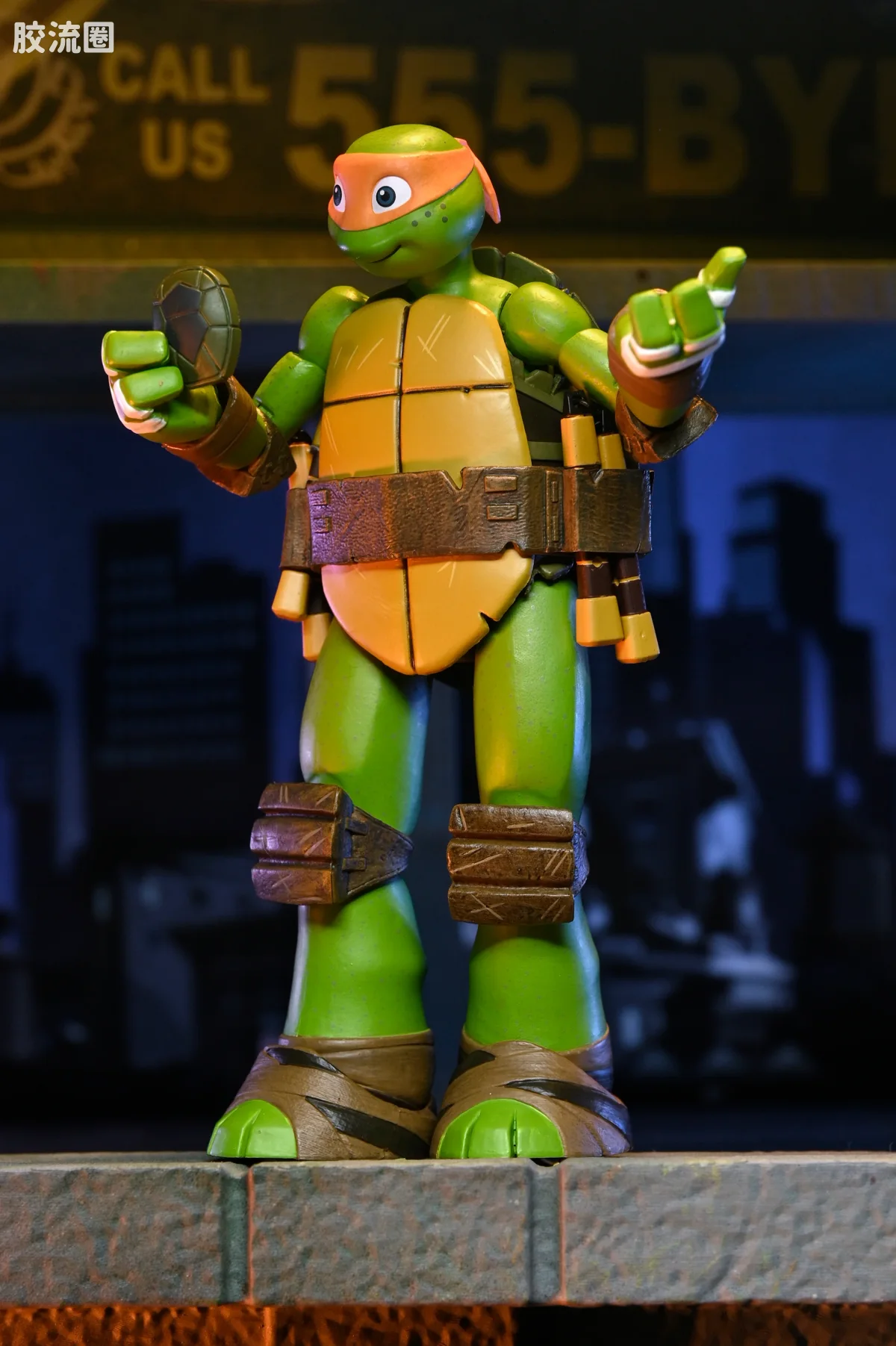 NECA 7寸可动人形系列 动画 忍者神龟系列 忍者神龟 莱昂纳多、多纳泰罗、米开朗琪罗与拉斐尔 - 图片