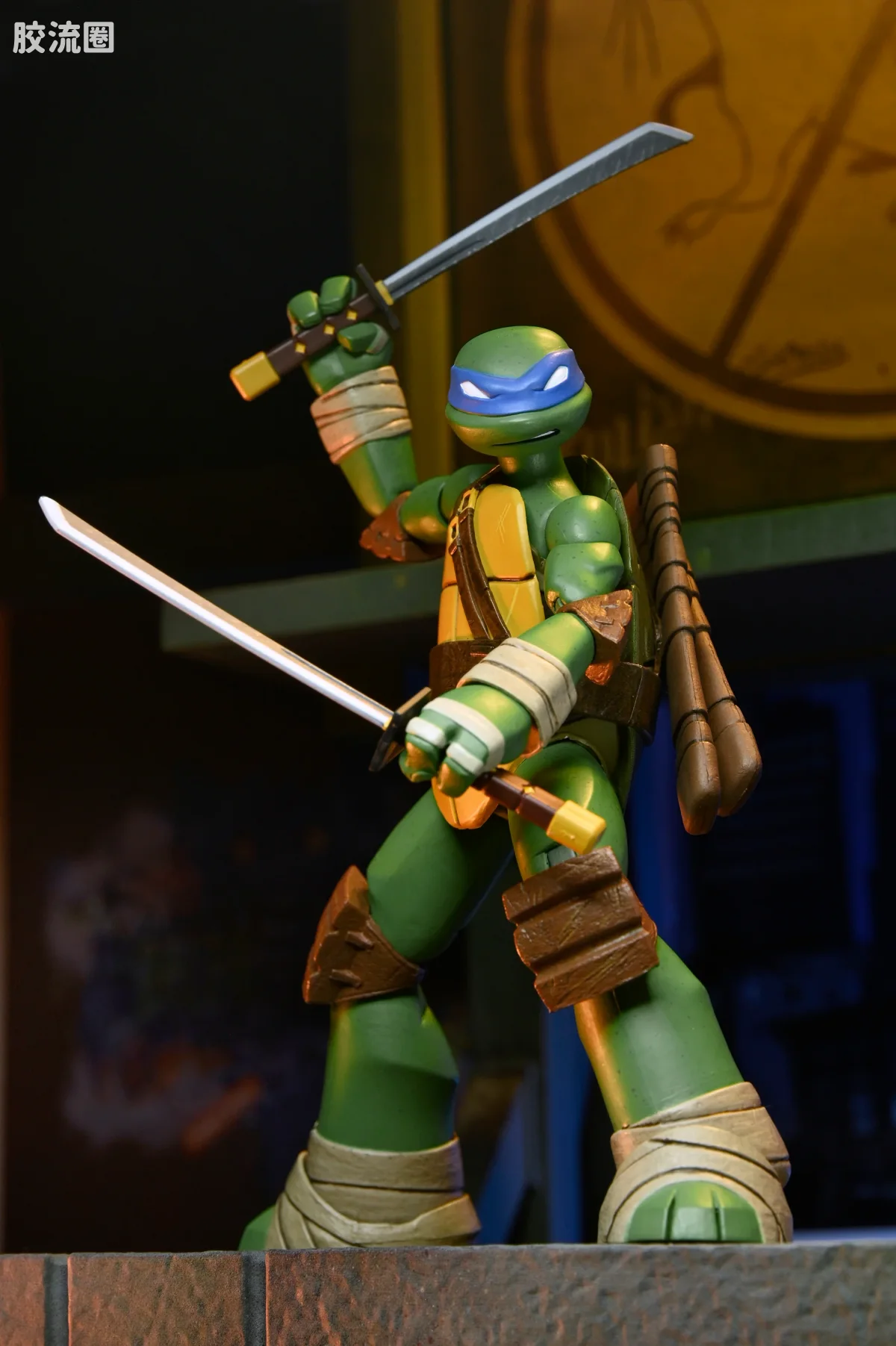 NECA 7寸可动人形系列 动画 忍者神龟系列 忍者神龟 莱昂纳多、多纳泰罗、米开朗琪罗与拉斐尔 - 图片