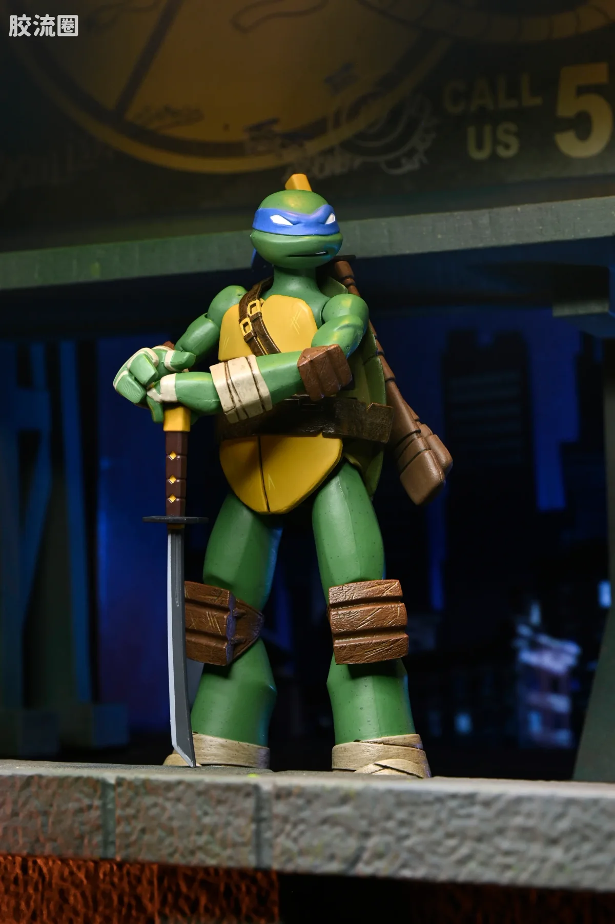 NECA 7寸可动人形系列 动画 忍者神龟系列 忍者神龟 莱昂纳多、多纳泰罗、米开朗琪罗与拉斐尔 - 图片