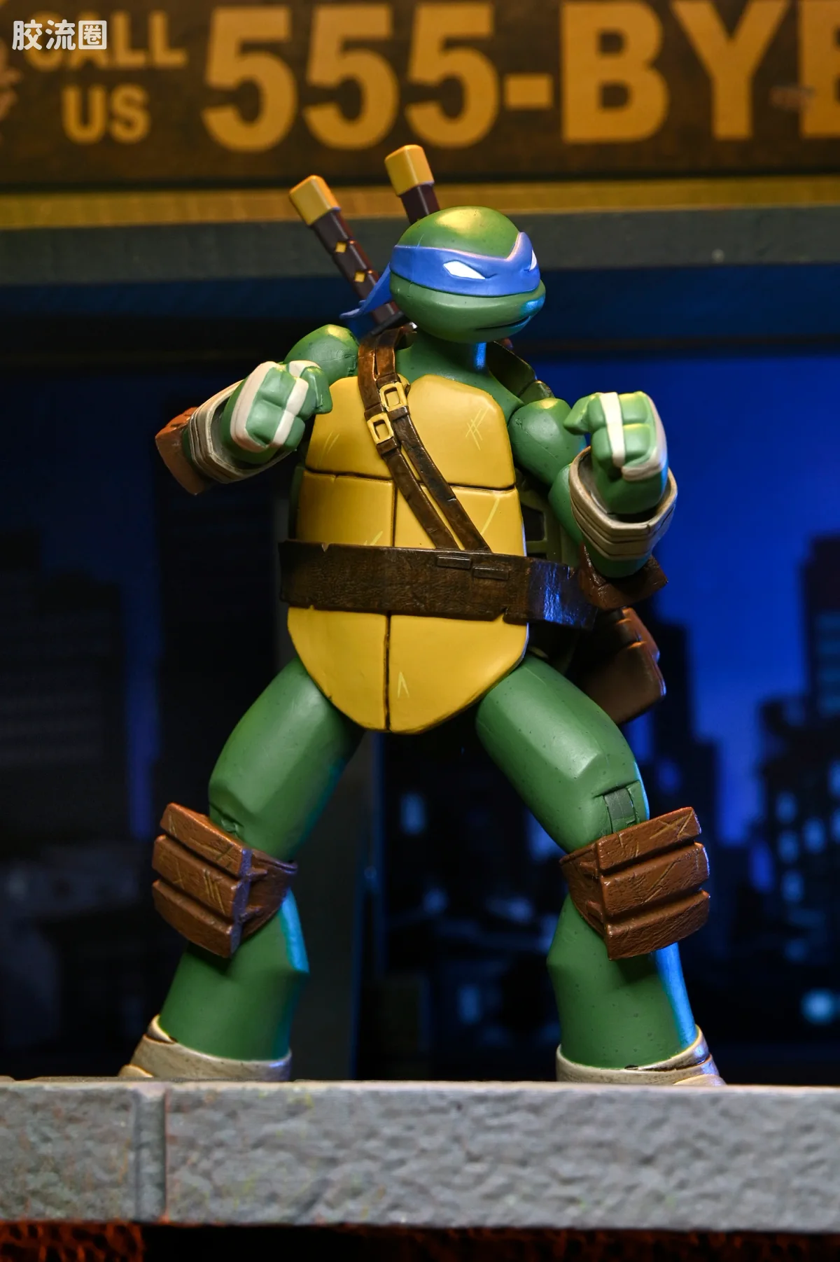 NECA 7寸可动人形系列 动画 忍者神龟系列 忍者神龟 莱昂纳多、多纳泰罗、米开朗琪罗与拉斐尔 - 图片