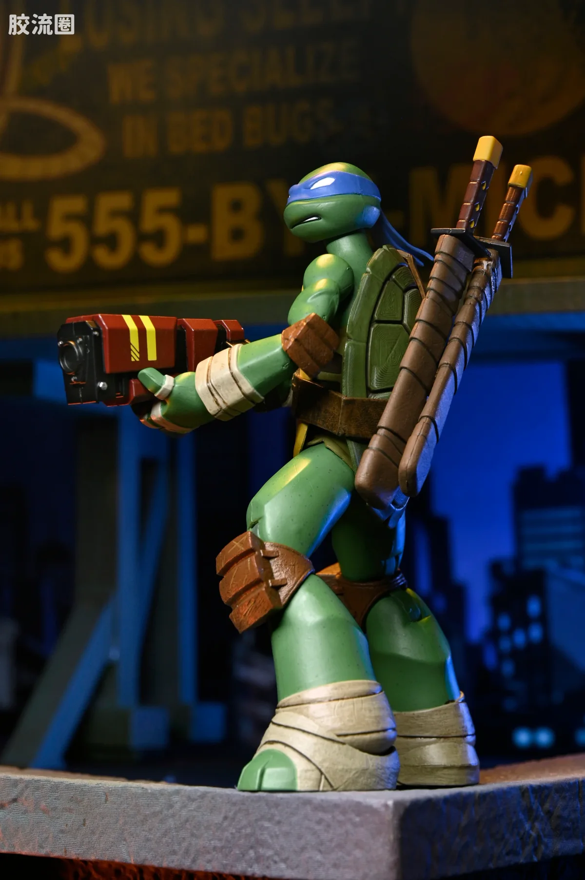 NECA 7寸可动人形系列 动画 忍者神龟系列 忍者神龟 莱昂纳多、多纳泰罗、米开朗琪罗与拉斐尔 - 图片