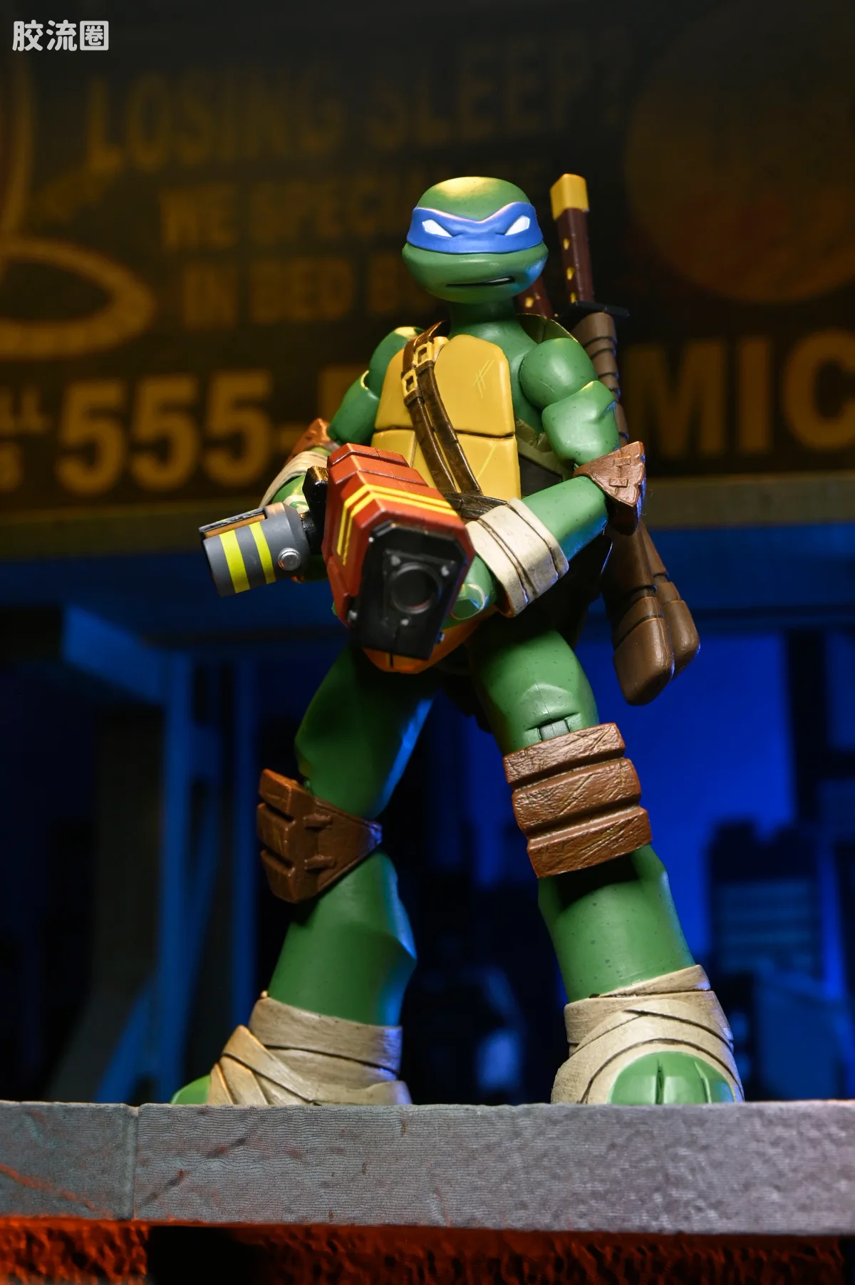 NECA 7寸可动人形系列 动画 忍者神龟系列 忍者神龟 莱昂纳多、多纳泰罗、米开朗琪罗与拉斐尔 - 图片
