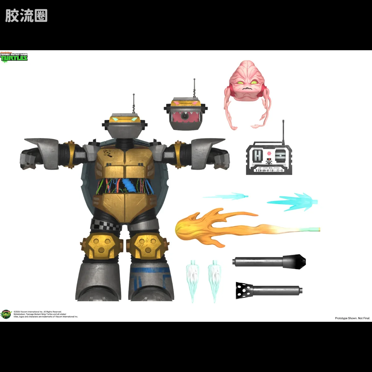 NECA 7寸可动人形系列 动画 忍者神龟系列 2012动画版 金属头 - 图片