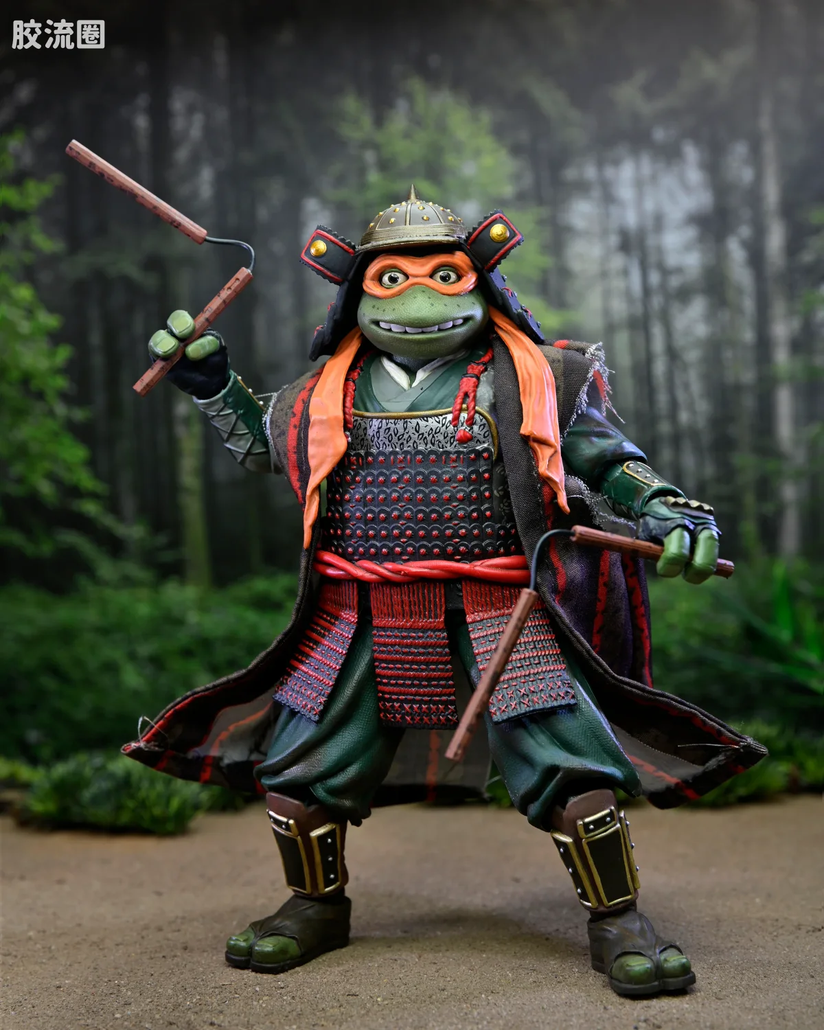 NECA 7寸可动人形系列 动画 忍者神龟系列 忍者神龟3 莱昂纳多与米开朗琪罗 - 图片